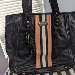 L.A.M.B black leather handbag
